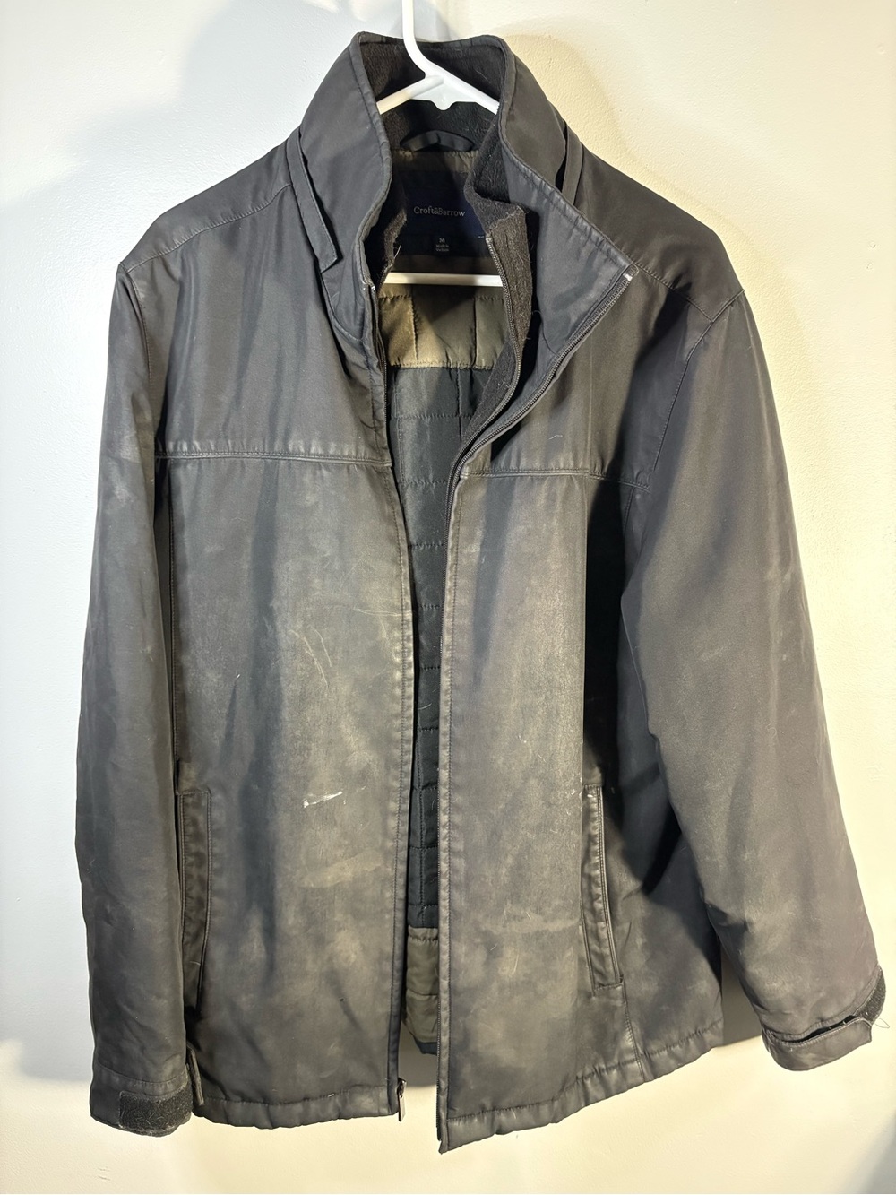 croft & barrow Men's Black Performance Zip Jacket